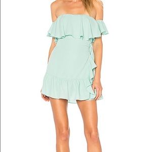 Superdown Jolene Ruffle Wrap Dress
